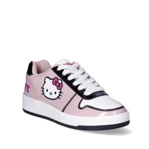 Hello Kitty Women’s Pink Court Sneakers Shoes Side 9NWT